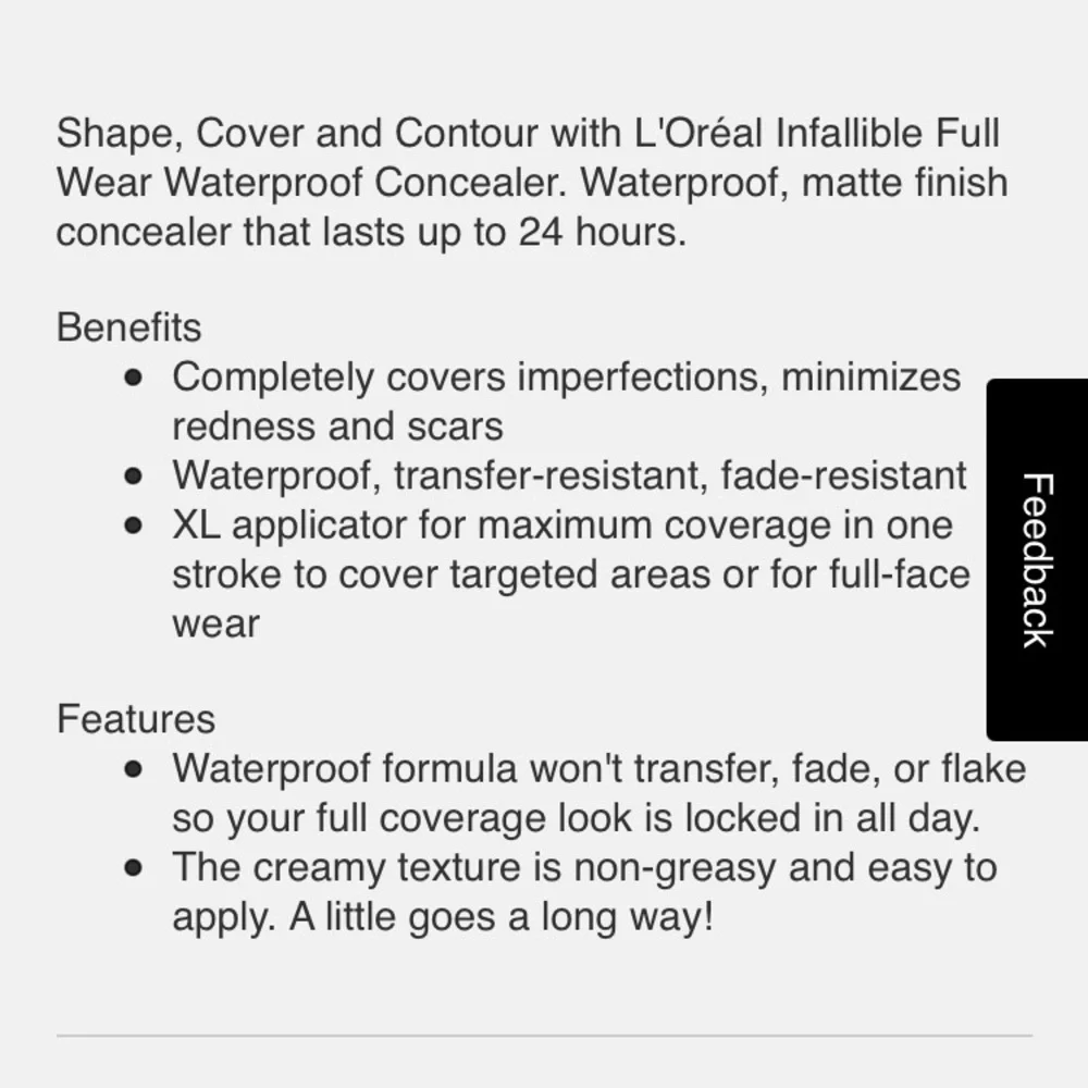 LOreal weather sealed
